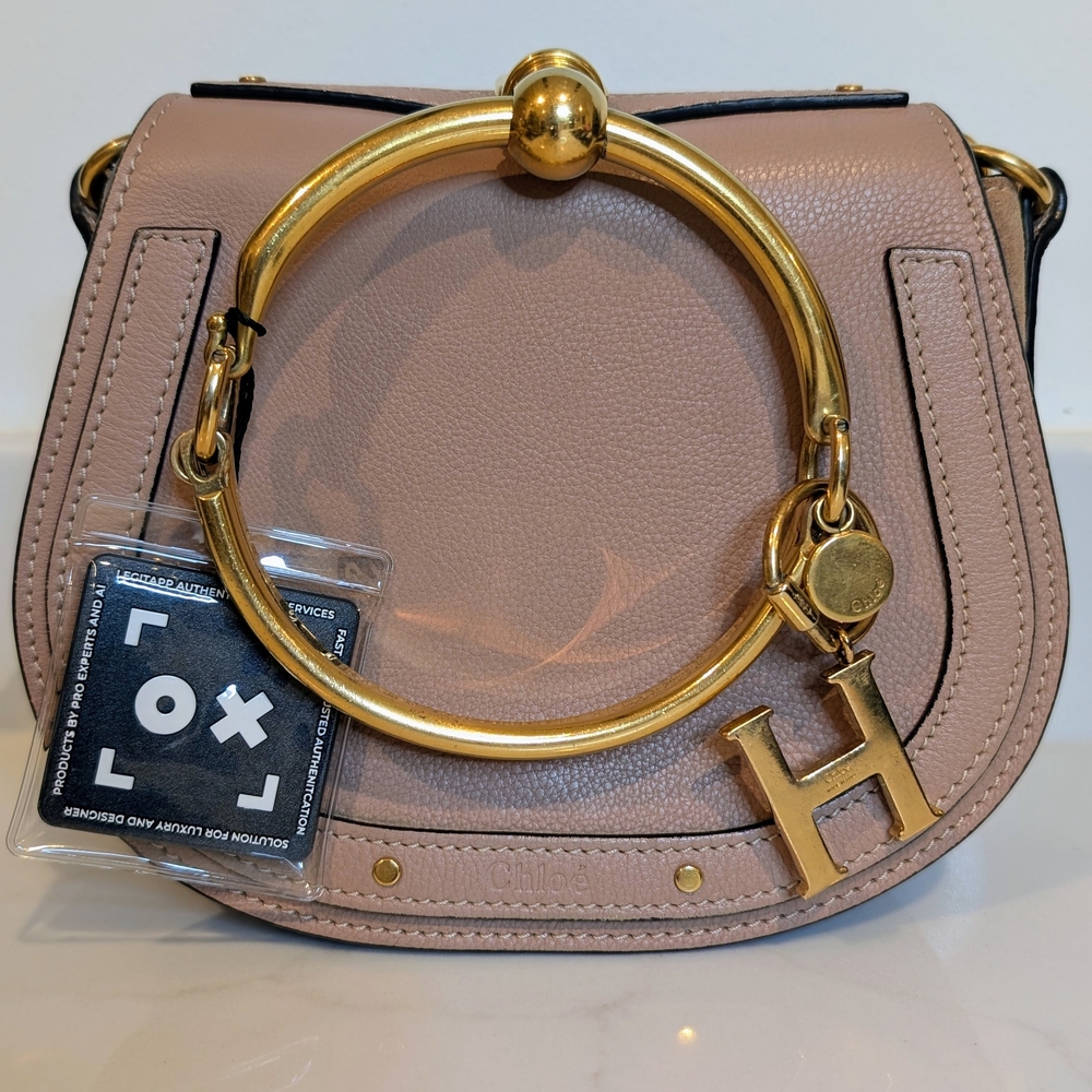 Chloe Nile In Soft Pink Calfskin - Shoulder, Crossbody or Top Handle Bag